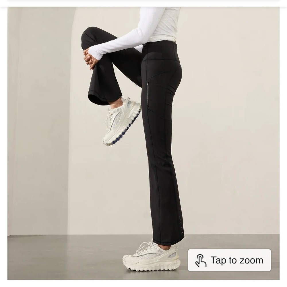 NWT ATHLETA Rainier High Rise Bootcut Pant, Black, Medium